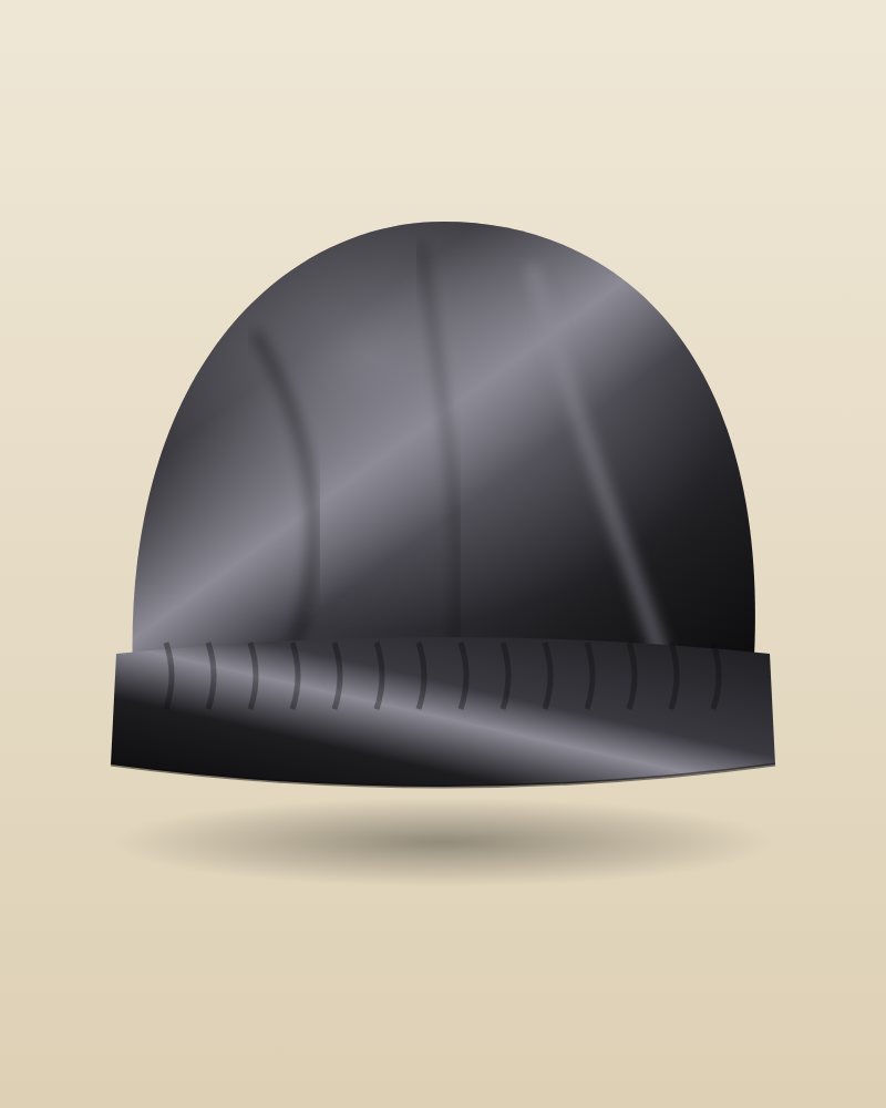 Le Bonnet en soie de mûrier, coloris noir